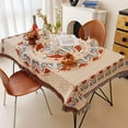 thumbnail image 6 of Hiroekza Boho Style Table/Sofa Cover/Blanket 35x59" Rectabgle - Lightweight Geometric Pattern Sofa Cover & Tablecloth - Farmhouse Dining Table Cloth for Banquet/Buffet, 6 of 9