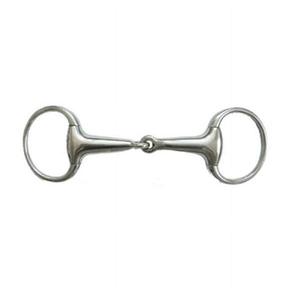 Jacks 20103-5-1-2 Stainless Steel Thick Hollow Mouth Eggbutt Snaffle Bit - 5.50 in.