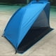 thumbnail image 4 of Tienda de playa portátil refugio solar medio abierto toldo exterior jardín Camping pesca Picnic Parque a prueba de humedad Azul, 4 of 8