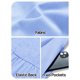 thumbnail image 5 of Vestido midi MEROKEETY para mujer 2025, verano, sin mangas, azul claro, 5 of 9