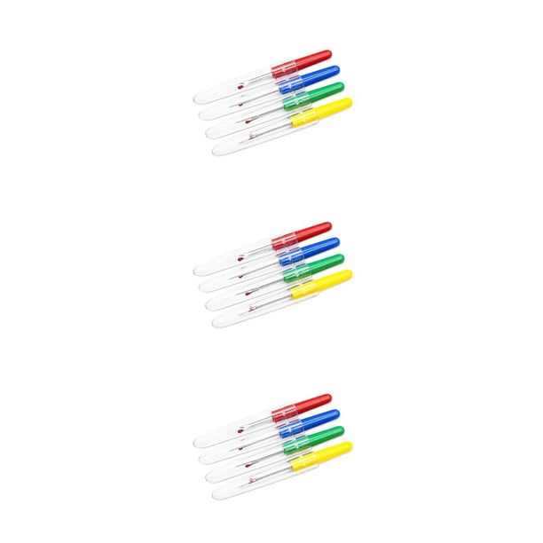 Kearding Destripador de costura con mango de plástico y acero, 4 Uds., para quitar hilo, accesorio de punto de cruz pequeño Type1 NO1
