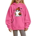 thumbnail image 2 of EnJoCho Toddler Halloween Pumpkin Gho𝗌t Graphic Sweatshirt Long Sleeve Outfit Soft Cotton Pullover Top for Boys Girls 2-7T Fall Clothes, 2 of 4