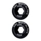 thumbnail image 5 of Advancent 2 piezas de tornillo de manivela portátil M18 desmontable reemplazo de piezas de perno de bicicleta de montaña accesorios de repuesto Negro 2Conjunto, 5 of 6