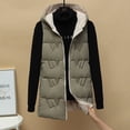 thumbnail image 6 of BKQCNKM Puffer Vest Women Vests for Women 2024 Women Casual Solid Coat Hooded Vest Zipper Pocket Loose Sleeveless Jacket Reversible Coat Long Puffer Vest Women, Beige XL, 6 of 6
