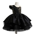 thumbnail image 2 of XXWXYD Vintag𝖾 Flower Tulle Dress Princess Maxi Gown Formal Puffy Ball Gown Girls Pageant Wedding Birthday Evening Par𝗍y Dress 2-12 Years Par𝗍y Gown Formal Wear, 2 of 4