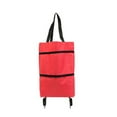 thumbnail image 2 of SPRING PARK Large Capacity Folding Trolley Bag Reusable Grocery Bags with Wheels, 2 of 7