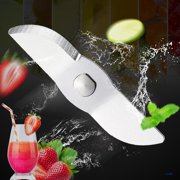 50Pcs Replacement Juicer Blades, 304 Stainless Steel Semi-Circle Design, Portable Fruit Blender Knife Parts, High Durability Mixing Cutter, Universal Fit for Hand Mixer Accessories