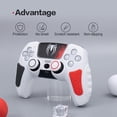 thumbnail image 2 of AARONMEI PS5 Controller Silicone Cover Case Black Spider Man Theme Anti-Slip Grip, 2 of 7