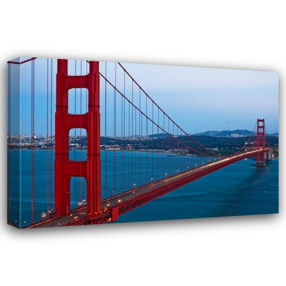 Bob Stefko 40x28 Gallery Wrapped Canvas Wall Art Titled - Golden Gate II