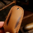 thumbnail image 4 of Étui de Protection pour Clé de Voiture Tesla Model 3 Modèle Y Étui de Clé en Cuir Fait Main, 4 of 23