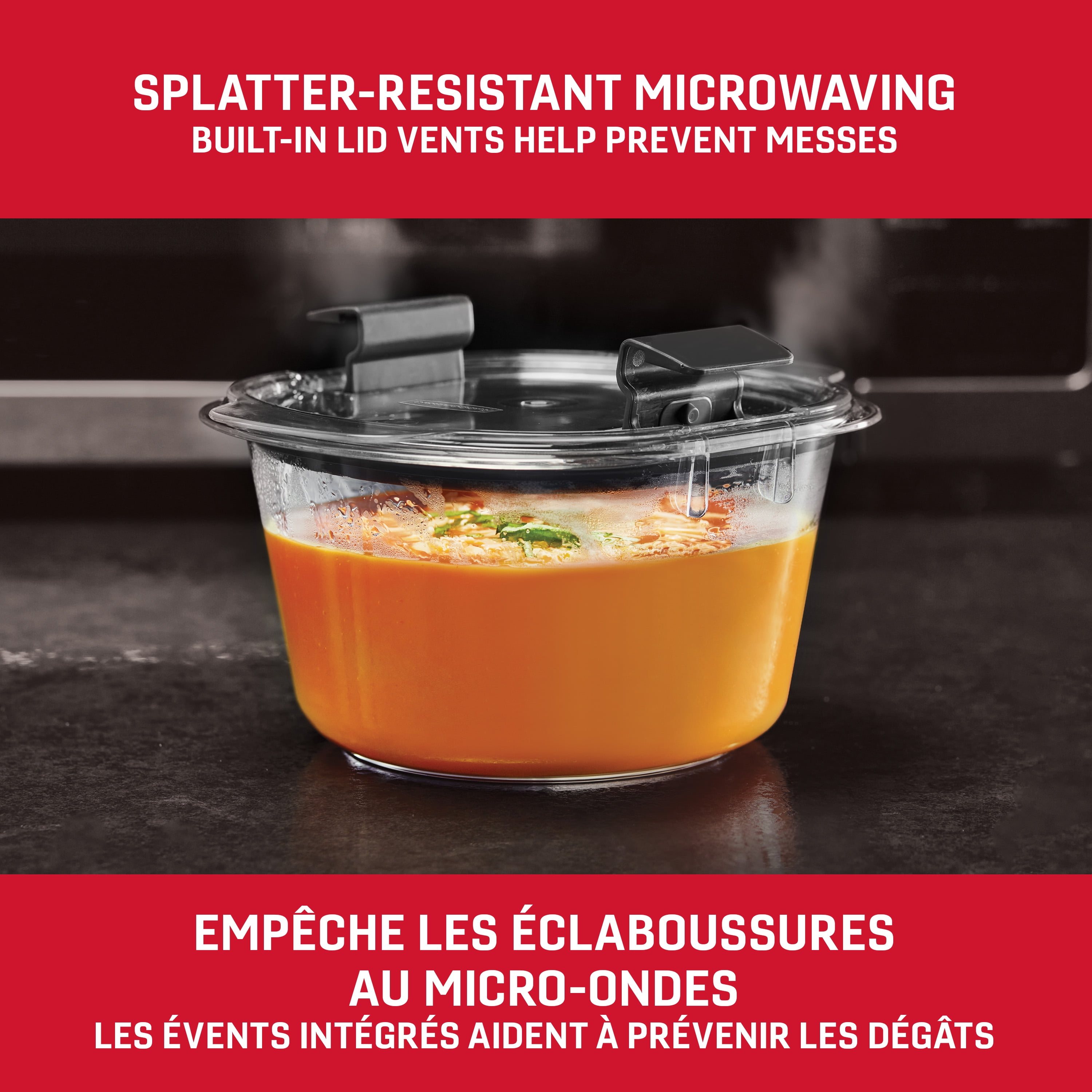 Rubbermaid Brilliance Round and Rectangular Food Storage Containers, 6 Pack