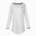thumbnail image 6 of Towmus Womens Long Sleeve Shirts Loose Fit Crew Neck Trend Fall and Winter Clothes Going Out Basics Tees, 6 of 6
