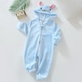 thumbnail image 2 of Aayomet Baby Bodysuit Girl Baby Bodysuit Winter nfant Baby Girl Boy Long Sleeve Romper Cartoon Bear Print Loose Fit Jumpsuit Fall Winter Clothes,Light Blue 18-24 Months, 2 of 3
