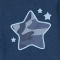 thumbnail image 5 of The Peanutshell Baby Sleep n Play Footed Pajamas for Boys, Blue Camo, 3-Pack, 0-3 Months, 5 of 6