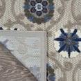 thumbnail image 5 of Nourison Aloha Indoor/Outdoor Modern Floral Grey/Blue 2' x 6' Area Rug, (6' Runner), 5 of 9