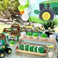 thumbnail image 4 of 24 Pieces Lawnmower Birthday Cupcake Toppers, Green Tractor Cupcake Toppers for Boys, Lawnmower Birthday Decor, Farm Themed Parties Tractor Time Party Supplies, 4 of 6