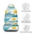 thumbnail image 4 of Fotbe Daisy Flowers Funda para Asiento de Auto con Estampado – Impermeable y Antisudor – Ajuste Universal, Lavable a Máquina, Antideslizante (1 Pieza), 4 of 5