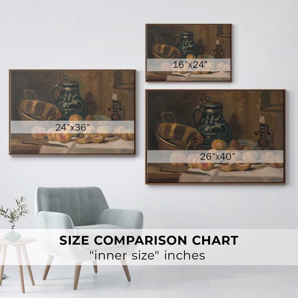 Vintage Botanical Print-LXXXII By Wexford Home Framed in Walnut Wood Gallery Wrapped Canvas 27 in. x 41 in.