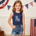 thumbnail image 4 of ZACPNCV Kids 4Th Of July Tank Top Patriotic Sleeveless Tees Stars Stripes Print Crewneck Summer Casual Shirt for Boys Girls 3-15Y E-Navy, 4 of 8