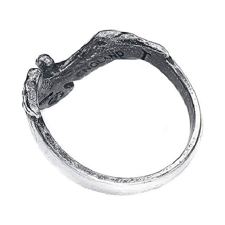 Alchemy Gothic Lightweight Fashion Ravenette Ring - N / 7 Alchemy Gothic Lightweight Fashion Ravenette Ring - N / 7
