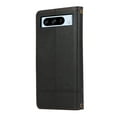 thumbnail image 3 of TECH CIRCLE Wallet Case For Google Pixel 6,Magnetic Flip Folio Stand Purse Case with Shoulder Wrist Strap Card Holder Cover Hidden Mirror Protective Cover for Google Pixel 6 5G 6.4" 2021,Black, 3 of 7
