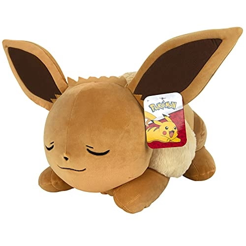 Peluche Pokémon Eevee Durmiente de 18 Pulgadas