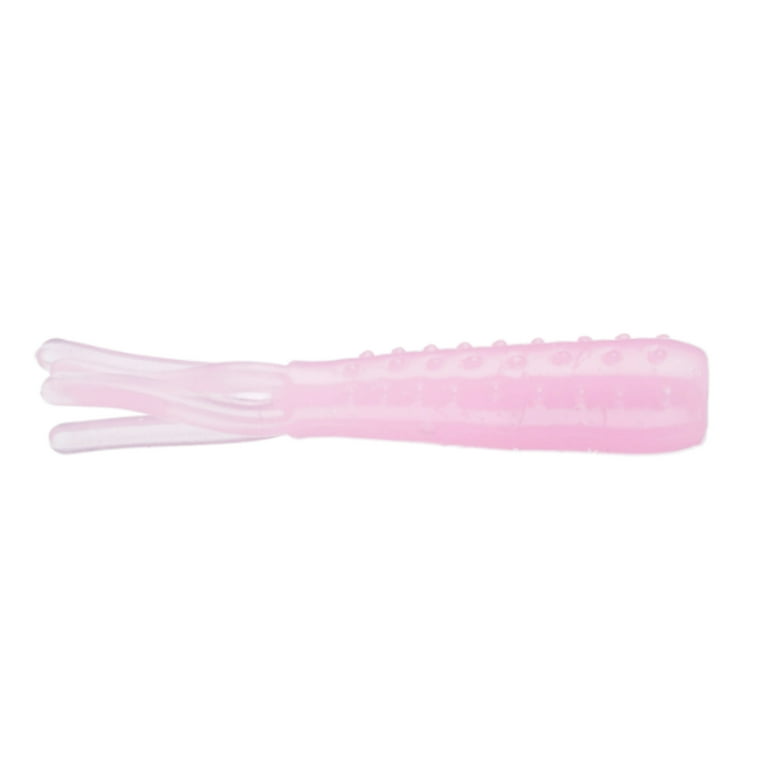 Z-Man Tiny Ticklerz 1.75" Soft Baits - Firetreuse Color, 8 Pack, ElaZtech For Panfish, Crappie, Bass