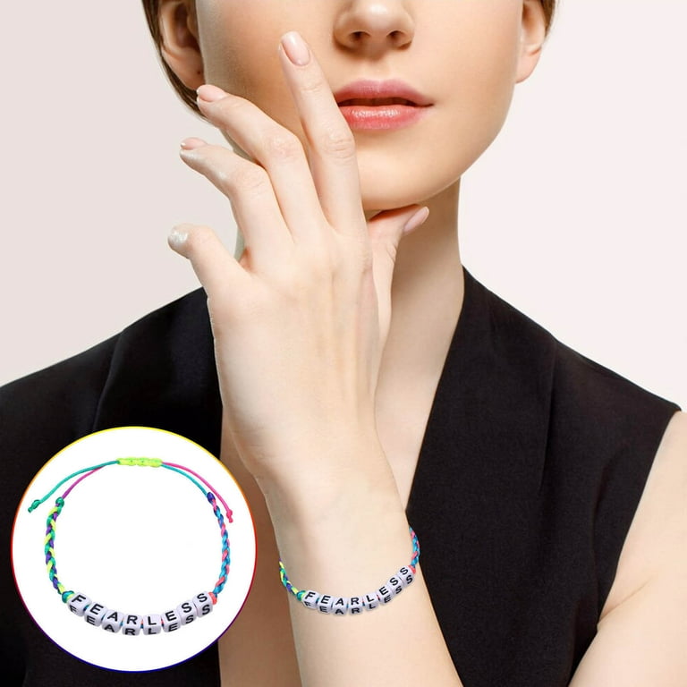 Bracelets with shop encouraging words