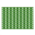thumbnail image 2 of Polka Dots Cutting Board, Vintage Featured Striped Pattern with Polka Dots Regular Circles Retro Theme Artprint, Decorative Tempered Glass Cutting and Serving Board, Large Size, Green, by Ambesonne, 2 of 5