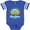 Football Blue and White, variant on Inktastic Summer Enjoy the Sunshine Boca Raton Florida in Blue Boys or Girls Baby Bodysuit