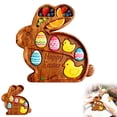 thumbnail image 4 of Dwellin Easter Tray Plate St. Patrick's Day Serving Platters Reusable Rabbit Clovers Cow Wooden Charcuterie Board for Food Snack Candys Cookie, 4 of 4