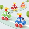 thumbnail image 2 of Coche de juguete HUOGUO con dibujos animados y luces para niños de 1 a 2 años, 2 of 5