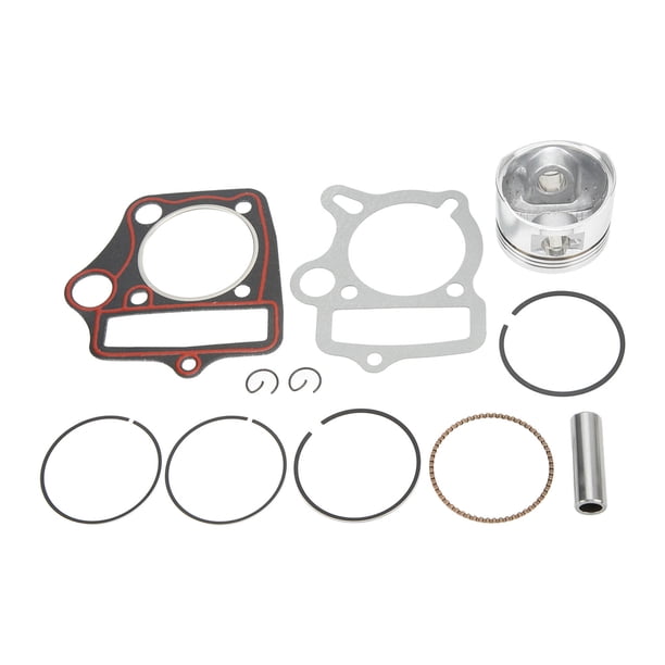 Juego De Juntas De Anillos De Pistón, Kit De Reconstrucción De Pistón De Motor Estándar Estricto De Metal, Ajuste Perfecto De 52,4 Mm De Diámetro Para 110 125 ATV Dirt