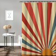 thumbnail image 2 of Orinice Sunburst Bathroom Decor Set Luxury Polyester Fabric Fashion Shower Curtain with Hooks 69x72, 2 of 7