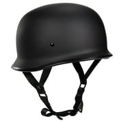 Fulmer 306 German Shorty Motorcycle Helmet Matte Black MD