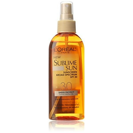 L'Oreal Paris Sublime Sun Sheer Protect SPF 30 Oil Spray, 5.0 Fluid Ounce