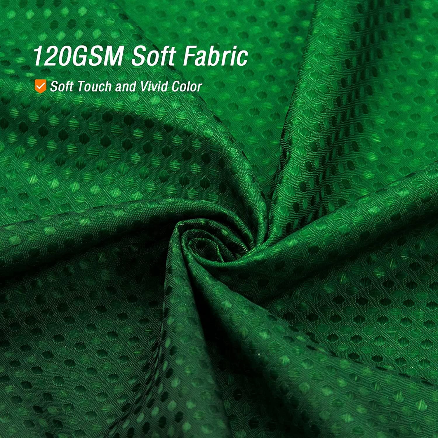 Extra Long Shower Curtain 72 x 84, Tall Emerald Green Ombre Shower Curtain for Bathroom, Waffle Weave Fabric Shower Curtain Set with Hooks, Water Repellent, Machine Washable