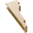 thumbnail image 6 of 5"W x 10"D x 30"H Thin Mediterranean Rough Cedar Woodgrain TimberThane Corbel, Primed Tan, 6 of 6