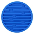 thumbnail image 2 of Round Silicone Drink Coaster, 10cm Heat Resistant Table Mat, Non Slip Cup Pad – Multiple Colors, Blue, 2 of 5