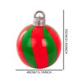 thumbnail image 3 of Bola inflable navideña de 55 cm, bola gigante de PVC para Navidad, adornos para árboles de Navidad, bolas grandes, juguetes para fiestas de Año Nuevo, adornos para patio, 3 of 5