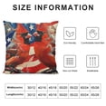 thumbnail image 5 of Qinduosi th of July Pillow Covers Inch Cardinal American Flag Patriotic Independence Day Throw Pillowcase Cushion Case Farmhouse Decorations for Sofa Couch White, 5 of 5