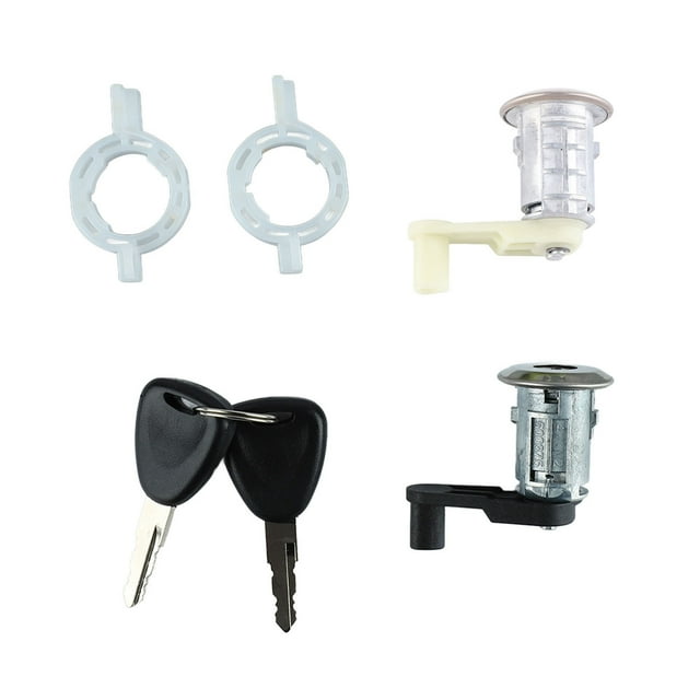 Cilindro de cerradura de puerta de coche con 2 llaves de control suave 7701468981 Reemplazo para MEGANE CLIO THALIA