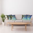 thumbnail image 4 of Ambesonne Landscape Throw Pillow Cover 4 Pack, Tropic Island Palms, 18", Aqua Blue Green, 4 of 6
