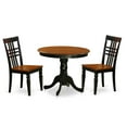 thumbnail image 4 of East West Furniture 3  Pc  Kitchen  Table  set  with  a  Table  and  2  Dining  Chairs  in  Black  and  Cherry, 4 of 4
