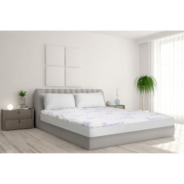 Safdie & Co. Protège-Matelas Lavande D Blanc