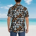 thumbnail image 6 of Daiia Colorful Screws Hawaiian Shirt for Men Gentle Cotton Regular Short Sleeve Casual-X-Large, 6 of 9