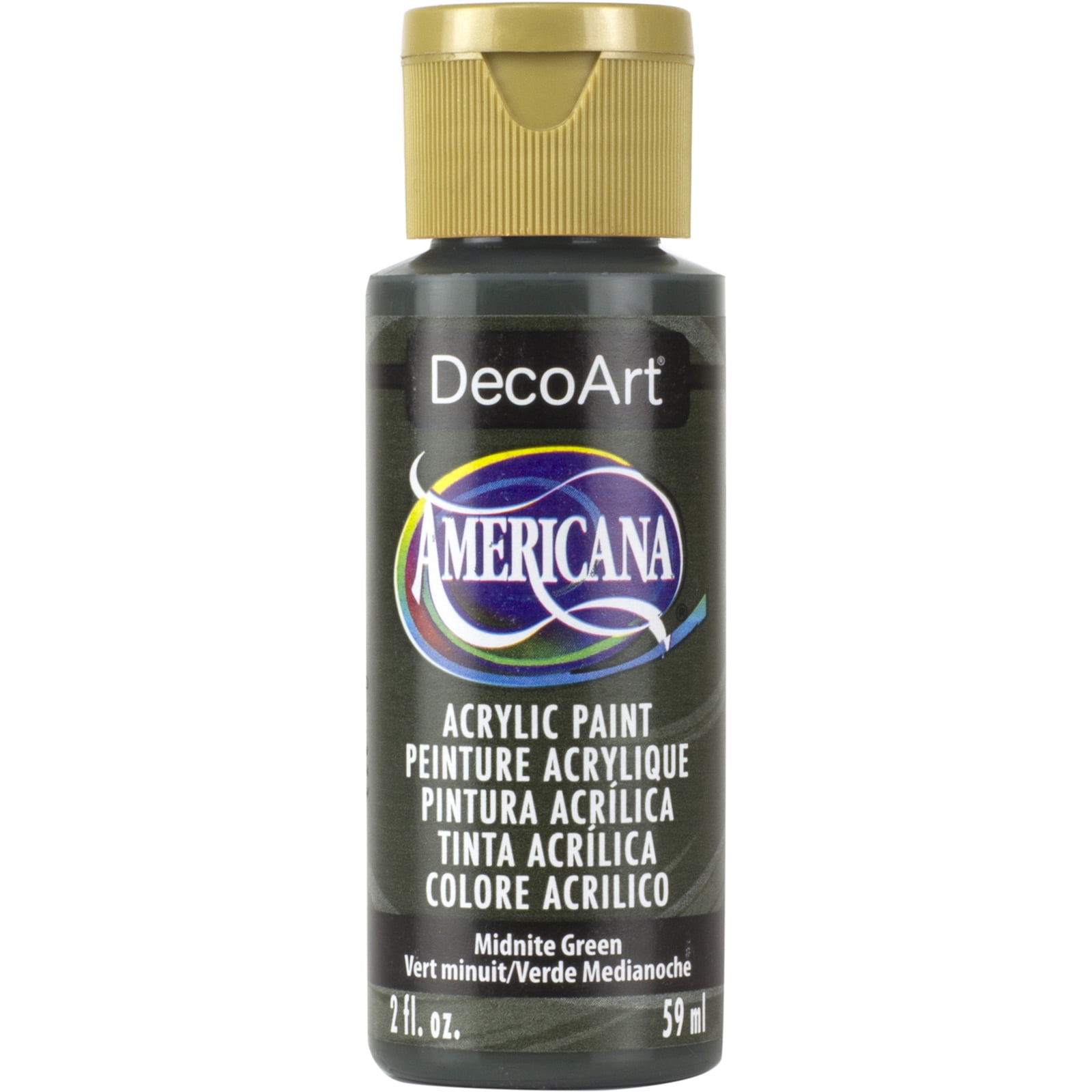 DecoArt Americana Acrylic Color, 2 oz., Midnight Green
