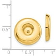 thumbnail image 3 of Primal Gold 14 Karat Yellow Gold Polished Round Fancy Earring Jackets, 3 of 3