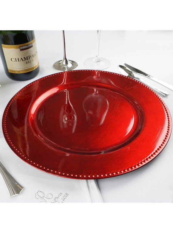 Charger Plates Red