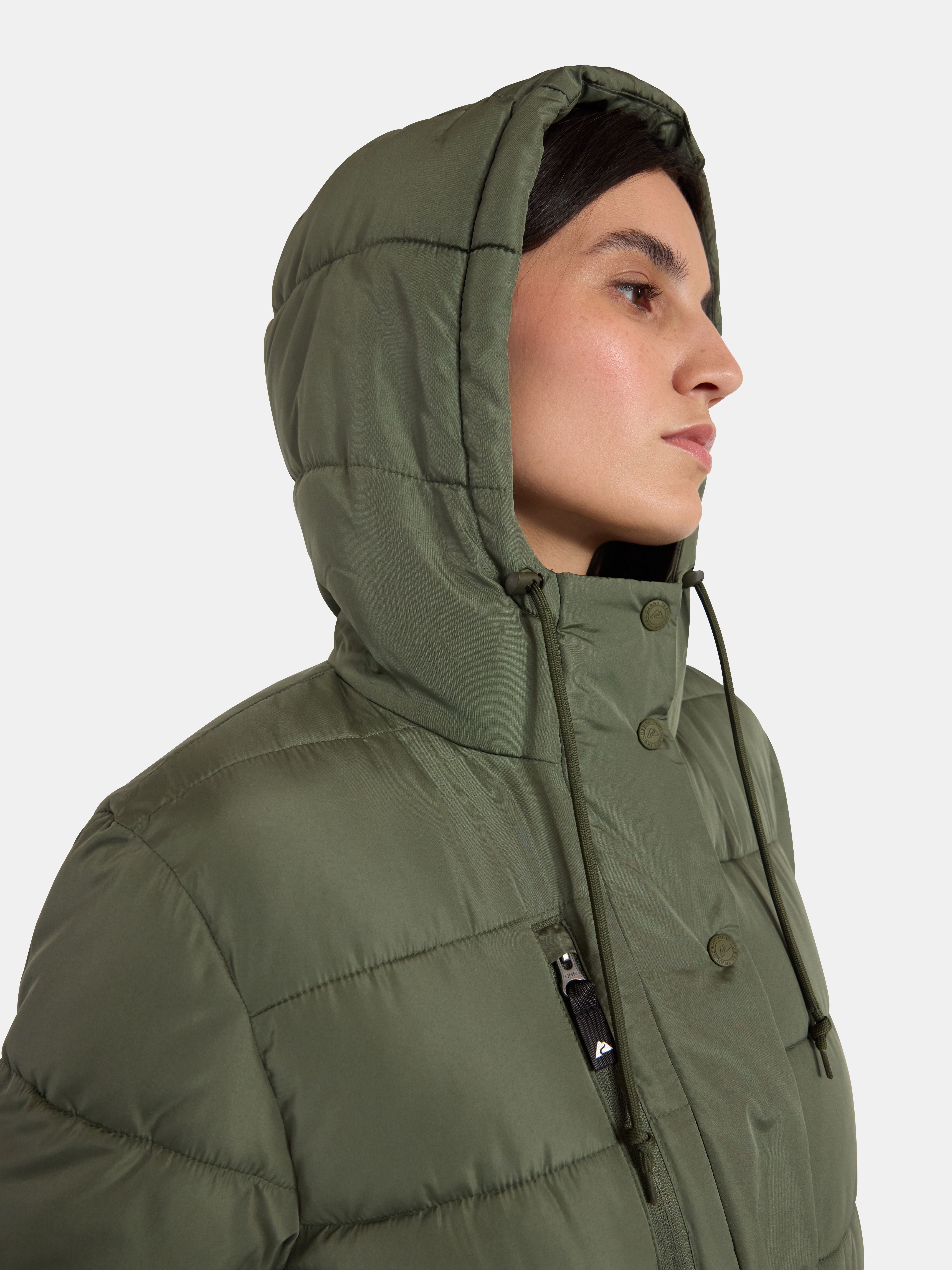 Ozark Trail Women's and Women's Plus Mid Length Puffer Coat, Sizes XS-2X